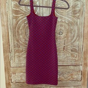 Blue and red American Apparel dress